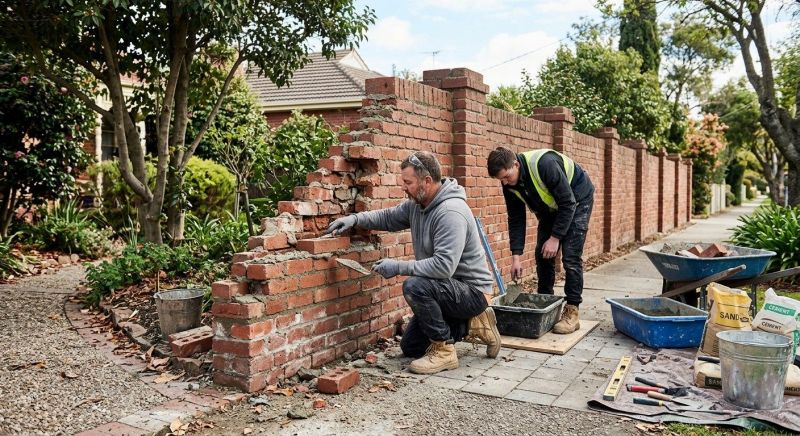 Brick Fence Repair in Hernando County, FL
