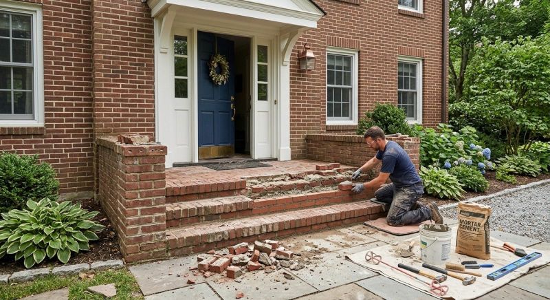 Brick Steps Repair in Hernando County, FL