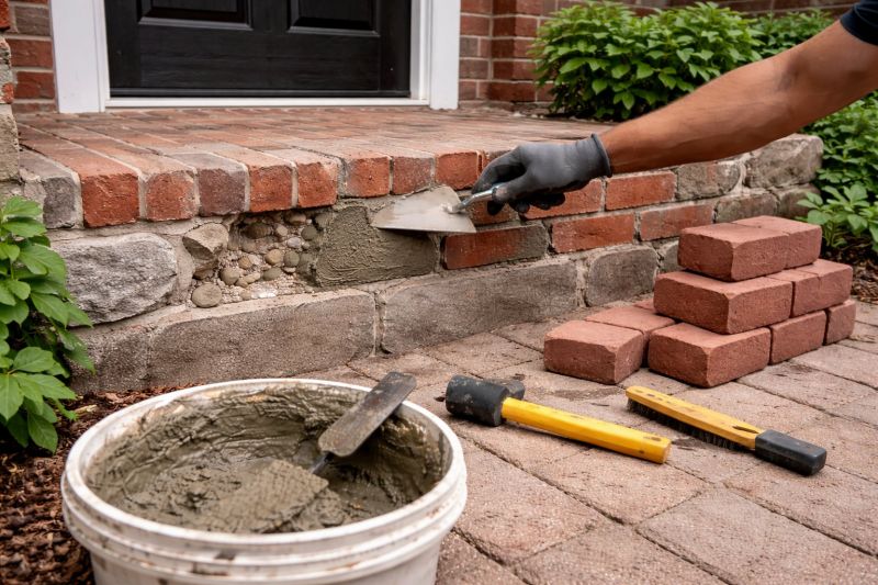 Brick Stoop Repair in Hernando County, FL