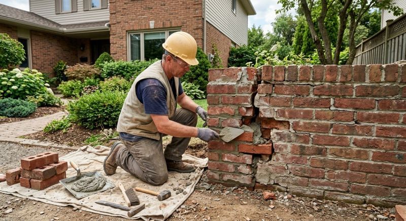 Brick Wall Repair in Hernando County, FL