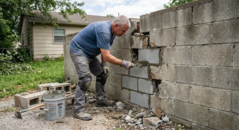 Cement Block Repair in Hernando County, FL
