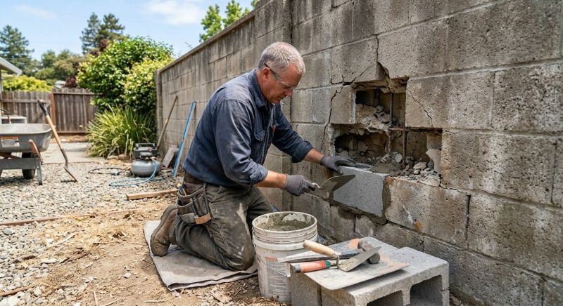 Cinder Block Repair in Hernando County, FL