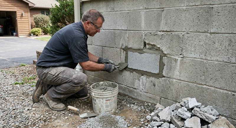 Cinder Block Wall Repair in Inverness, FL