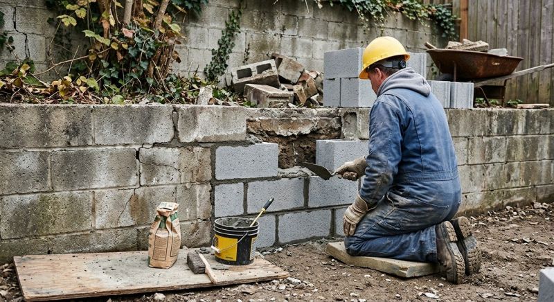 Cinder Block Wall Repair in Spring Hill, FL