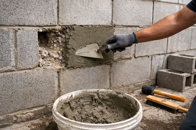 Concrete Block Wall Repair in Hernando County, FL