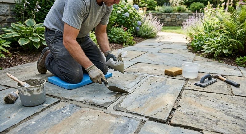 Stone Walkway Repair in Hernando County, FL