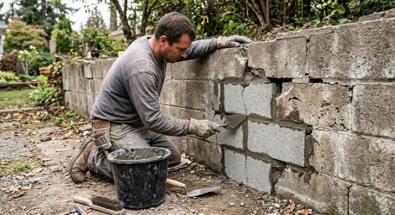 Stone Wall Repair in Brooksville, FL